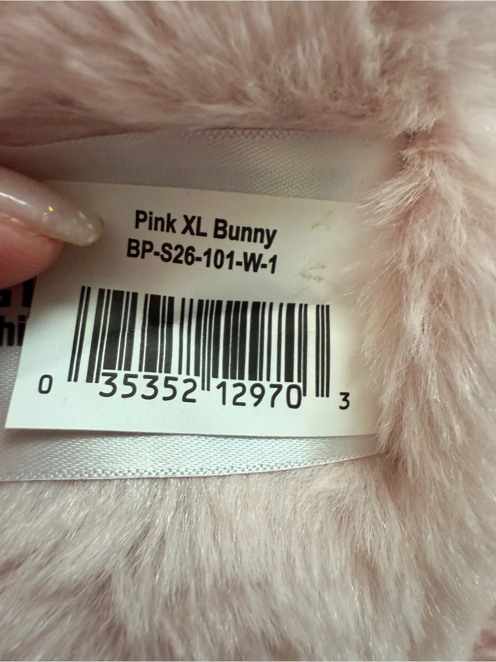 NWT Plush Light Pink XL Long ears Stuffed Bunny Soft Comfort for Kids and Adults
